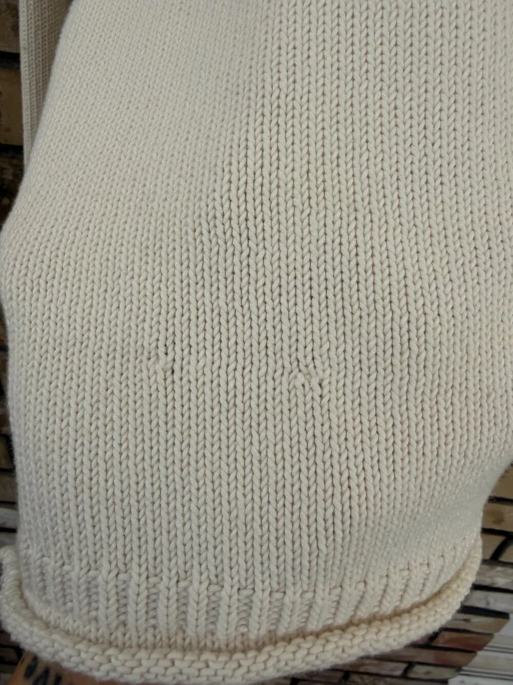 ☀️ We The Free Free People Ella Roll Neck Sweater Gardenia Cream Small NWOT
